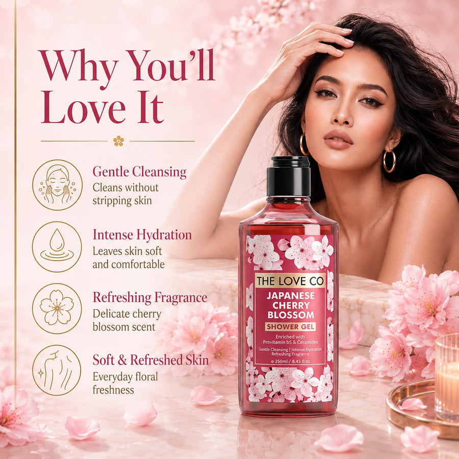 Japanese Cherry Blossom Body Wash – view 4 | The Love Co