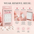 White Almond Press-On Nails
