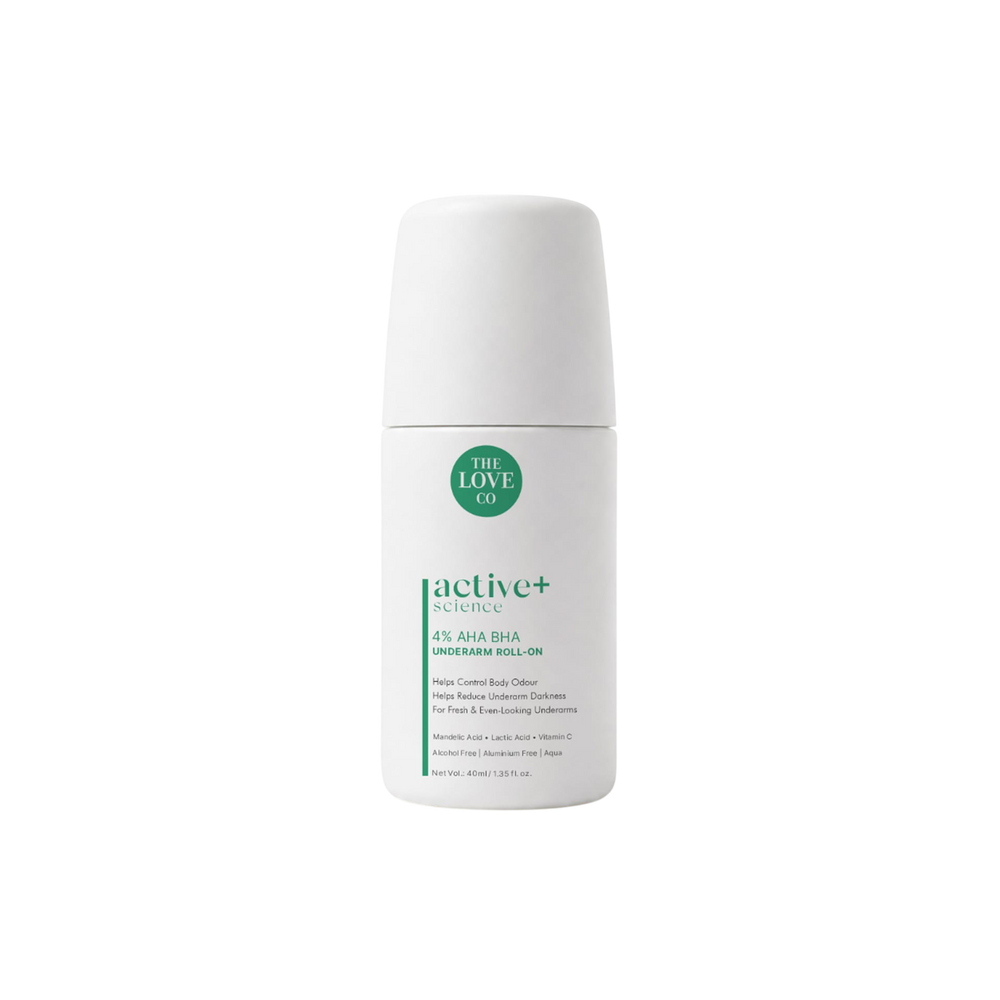 4% AHA BHA Underarm Roll-On — 4% acid underarm roll-on with mandelic acid, lactic acid and vitamin C