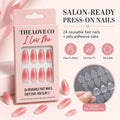 Pink Ombre Almond Press-On Nails