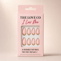 Nude Reverse French Almond Press-On Nails