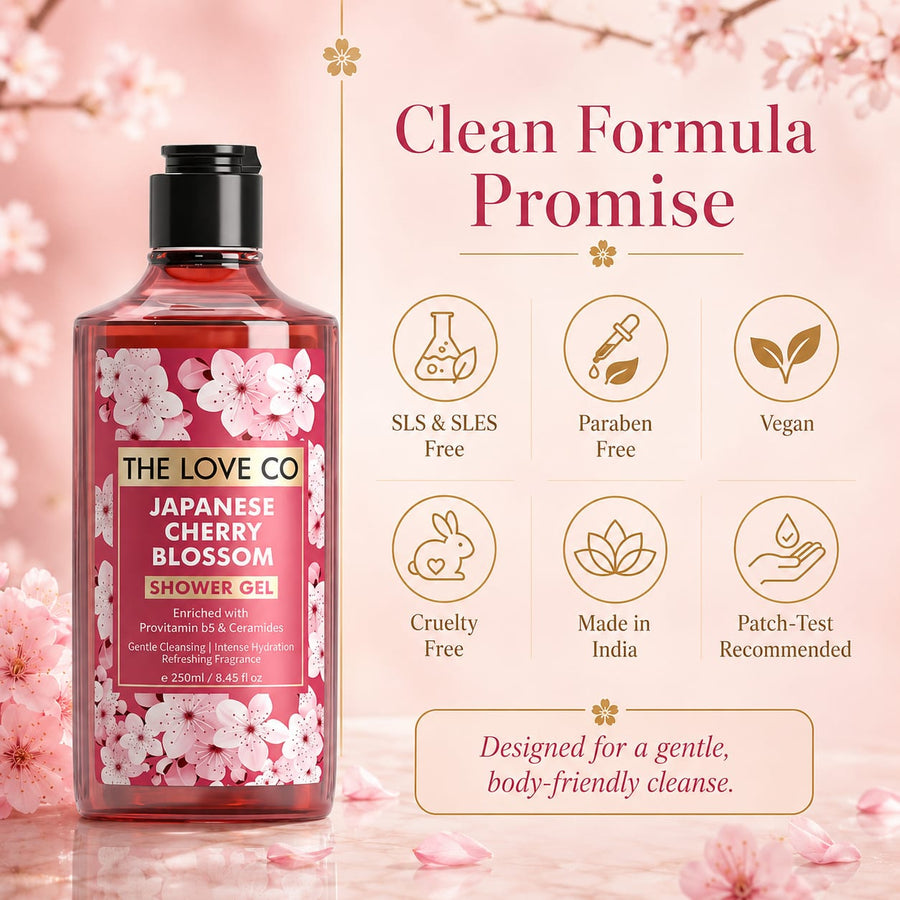 Japanese Cherry Blossom Body Wash – view 5 | The Love Co