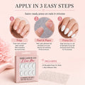 White Almond Press-On Nails