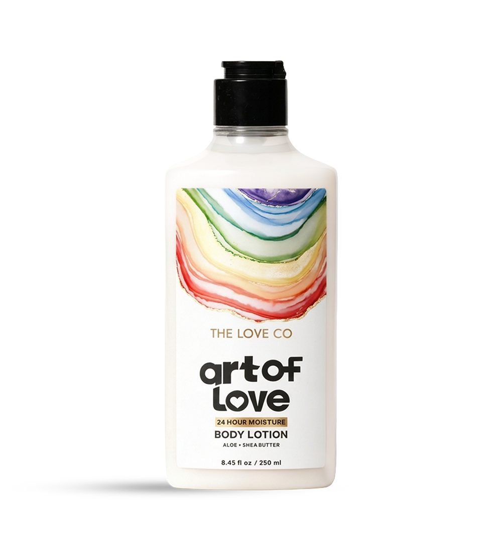 Art Of Love Body Lotion — front of bottle, fragrance-led body care