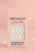 White Almond Press-On Nails