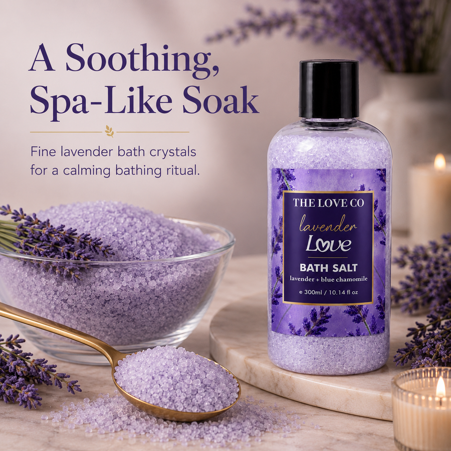 Lavender Bath Salt — Relaxing Aromatherapy Soak – view 6 | The Love Co