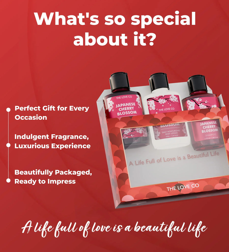 Japanese Cherry Blossom Mini Gift Set — body care ritual for Indian skin
