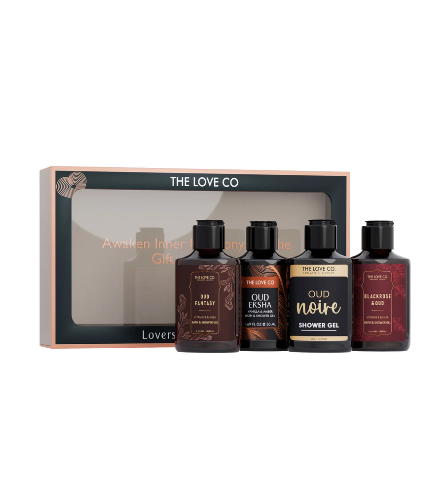 Oud Mini Gift Set — front of bottle, fragrance-led body care