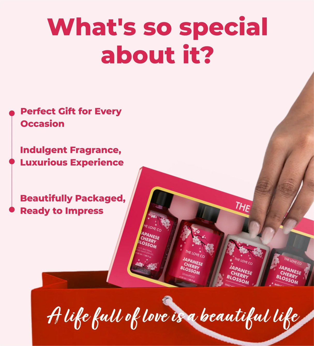 Japanese Cherry Blossom Travel Kit - The Love Co