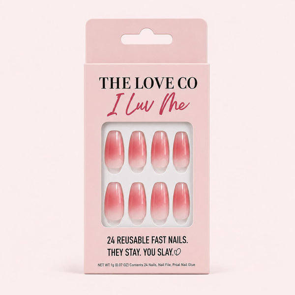 Pink Ombre Almond Press-On Nails