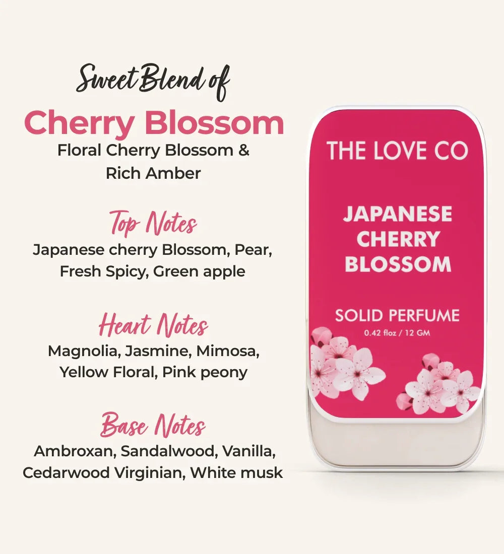 Japanese Cherry Blossom Solid Perfume - The Love Co