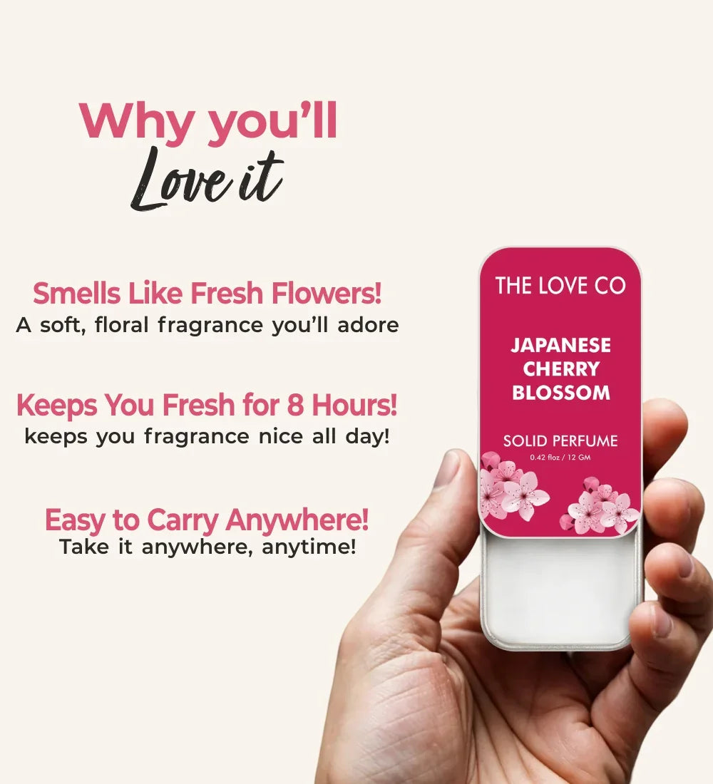Japanese Cherry Blossom Solid Perfume - The Love Co
