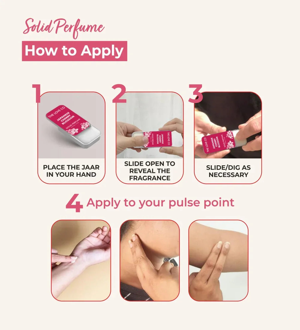 Japanese Cherry Blossom Solid Perfume - The Love Co