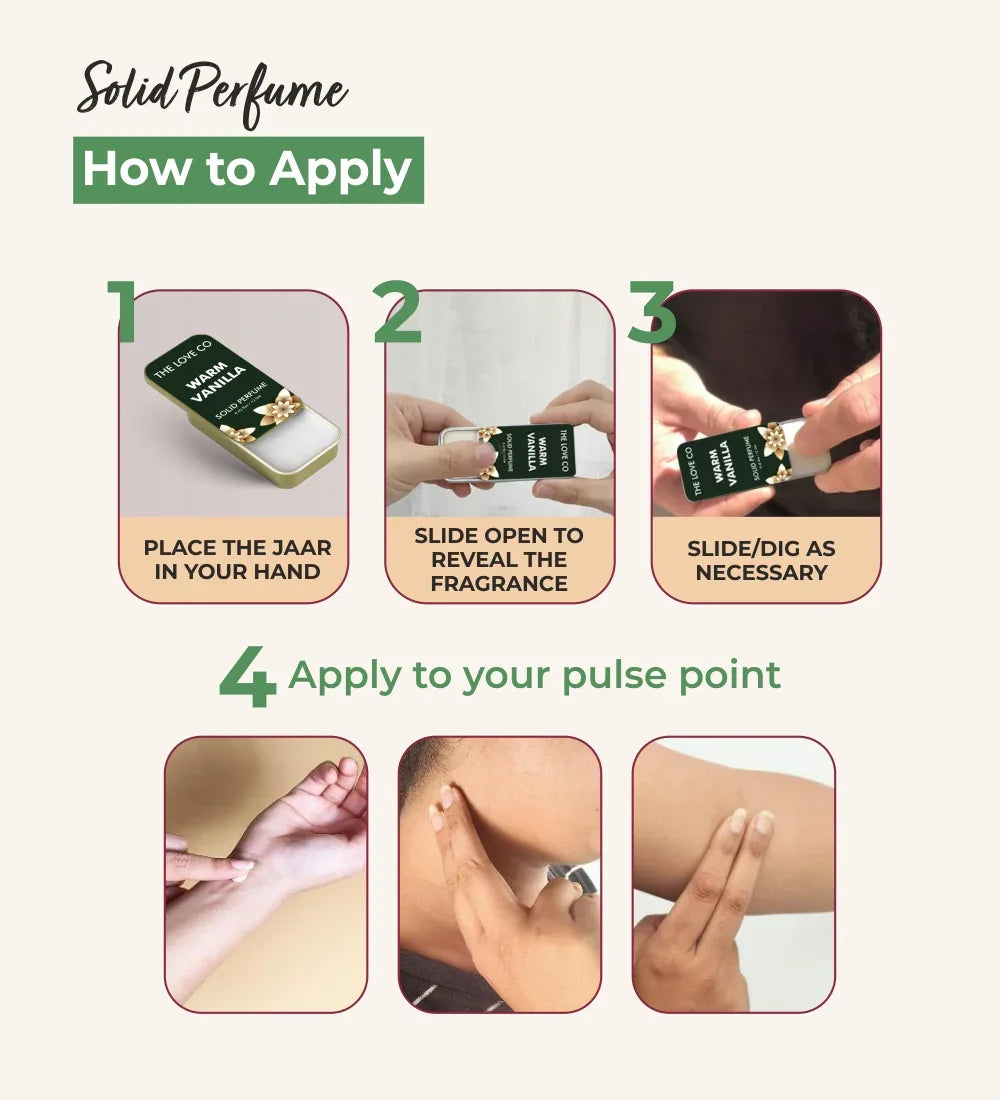 Warm Vanilla Solid Perfume - The Love Co