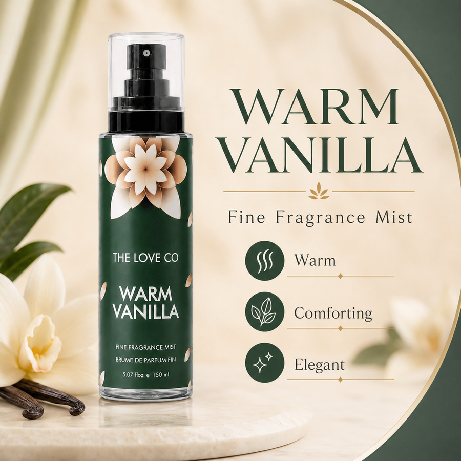 Warm Vanilla Body Mist — Sugar, Vanilla, Sandalwood – view 3 | The Love Co