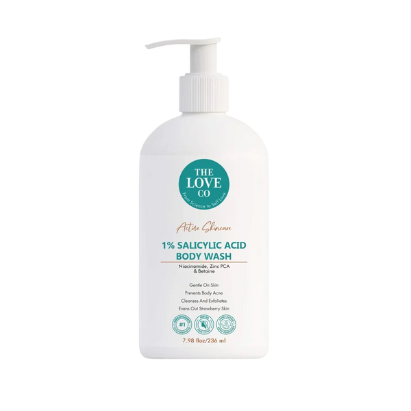 1% Salicylic Acid Body Wash — back acne treatment body wash with niacinamide and zinc — The Love Co
