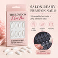 White Almond Press-On Nails