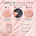 Nude Reverse French Almond Press-On Nails