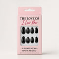 Classic Black Almond Press-On Nails
