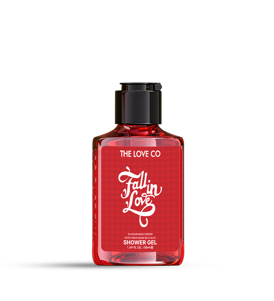 Fall in Love Mini Shower Gel — Saffron Travel Size | The Love Co