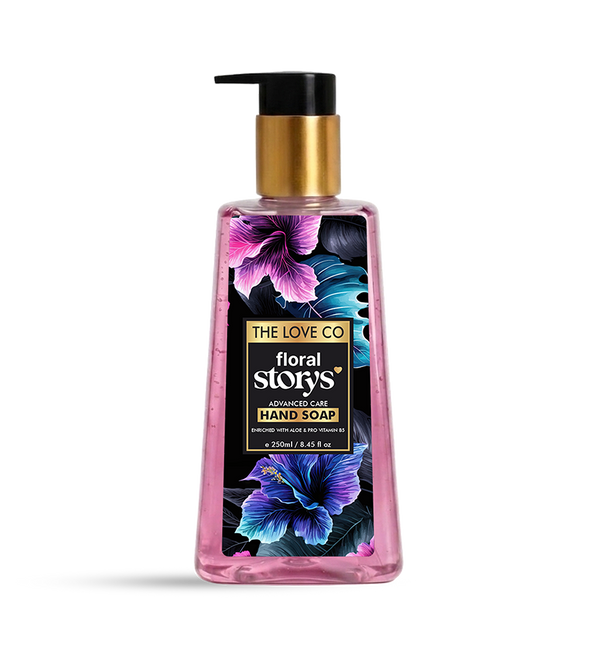 Floral Storys Moisturising Hand Wash 250ml — rose and peony fragrance hand soap India — The Love Co