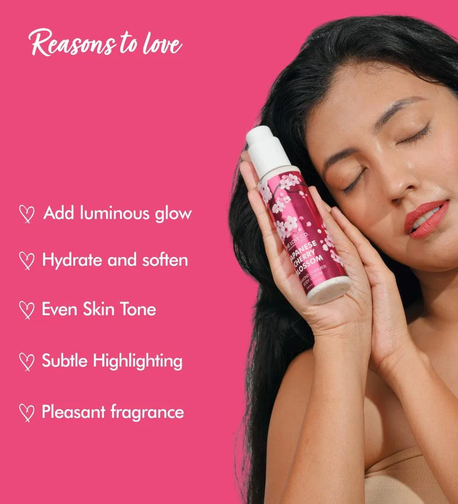 Japanese Cherry Blossom Diamond Shimmer Lotion - product image
