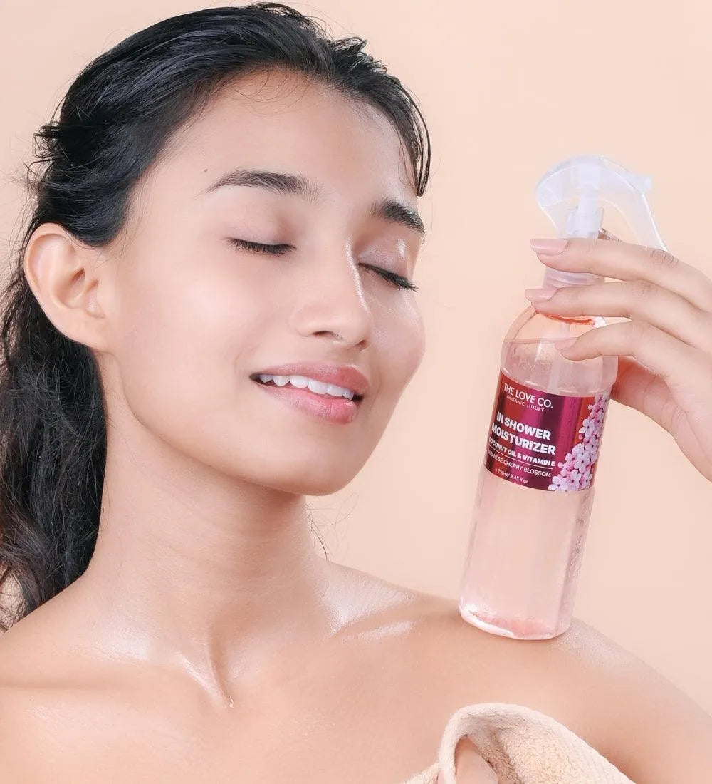 Japanese Cherry Blossom In-Shower Moisturizer — texture and consistency