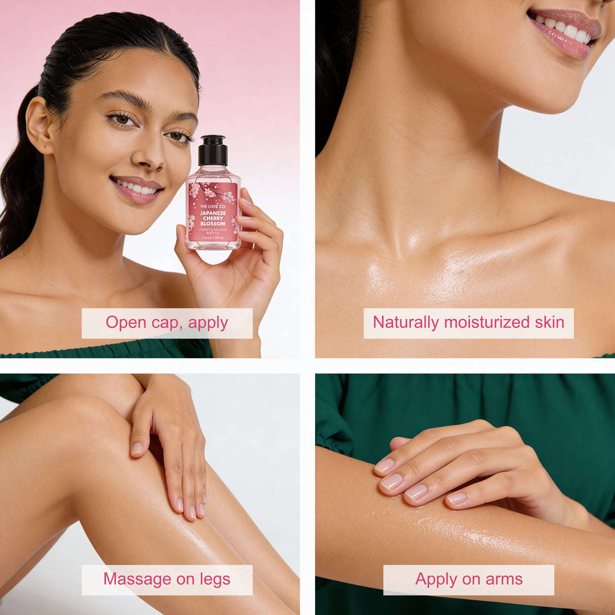 The Love Co Japanese Cherry Blossom Mini Body Oil