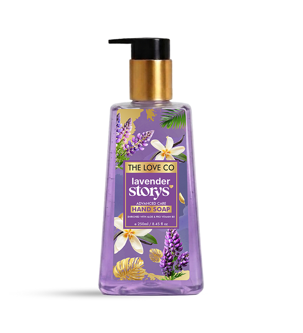 Lavender Storys Moisturising Hand Wash 250ml — lavender and cedarwood hand soap India — The Love Co