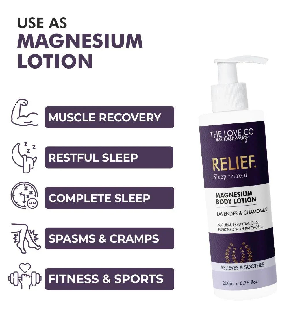 Best sleep lotion India — Magnesium and lavender body lotion — The Love Co