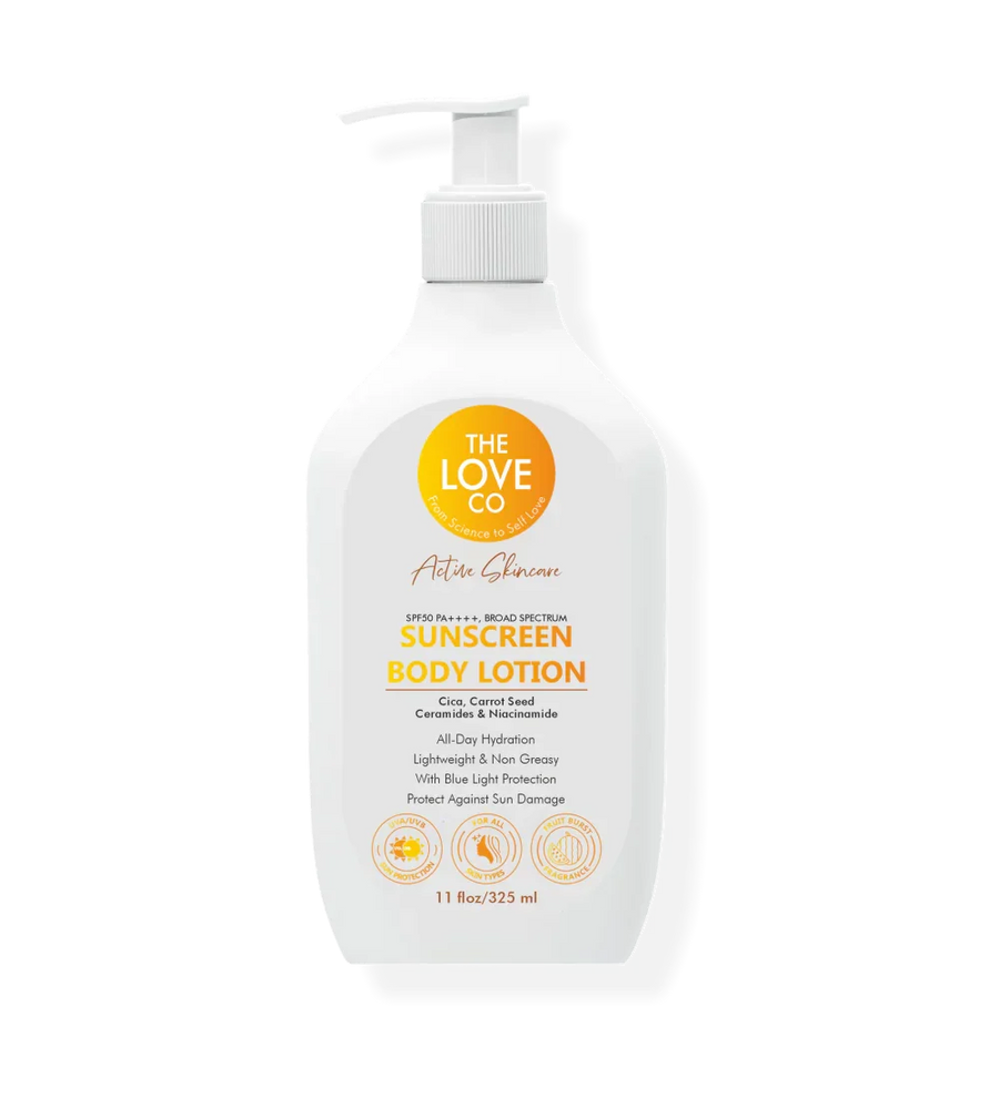 Active Skincare Sunscreen Body Lotion — 2% salicylic acid body spray for back, chest & shoulder acne
