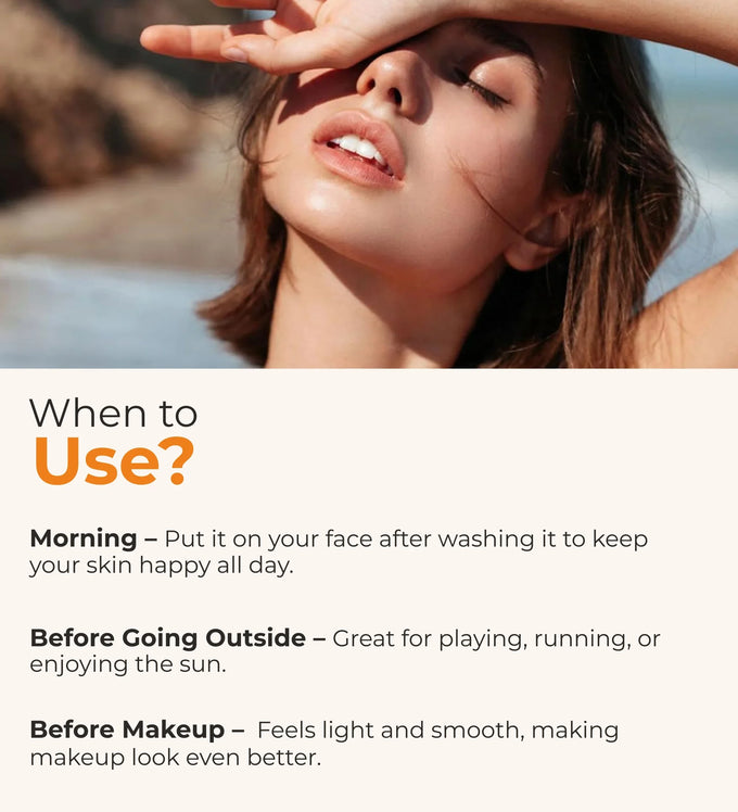Lightweight everyday body sunscreen