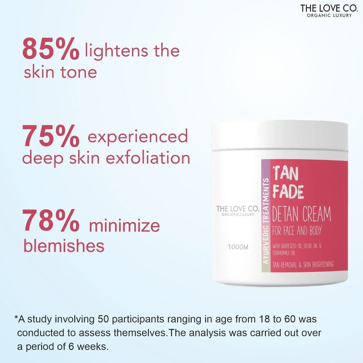 Tan Fade Detan Cream - The Love Co