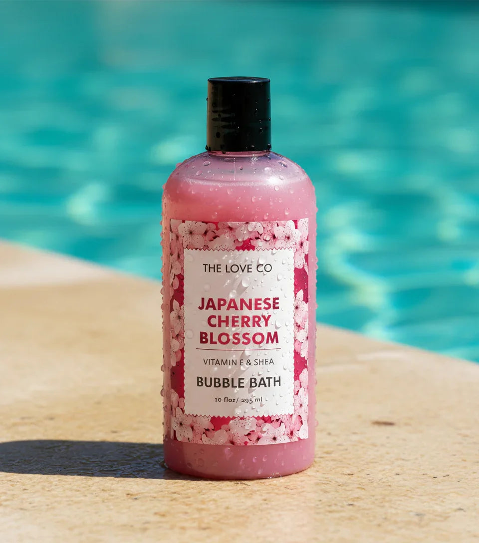 Japanese Cherry Blossom Bubble Bath - The Love Co