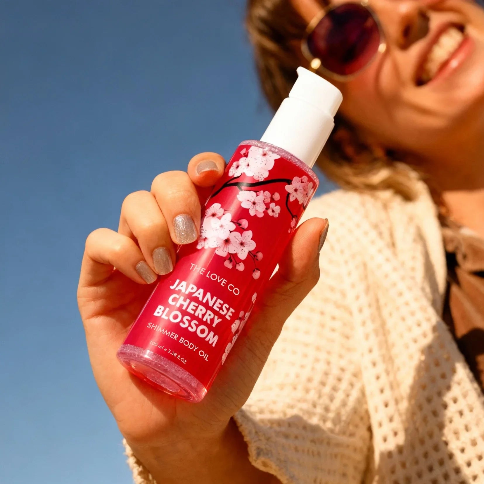 Japanese Cherry Blossom Shimmer Oil - The Love Co