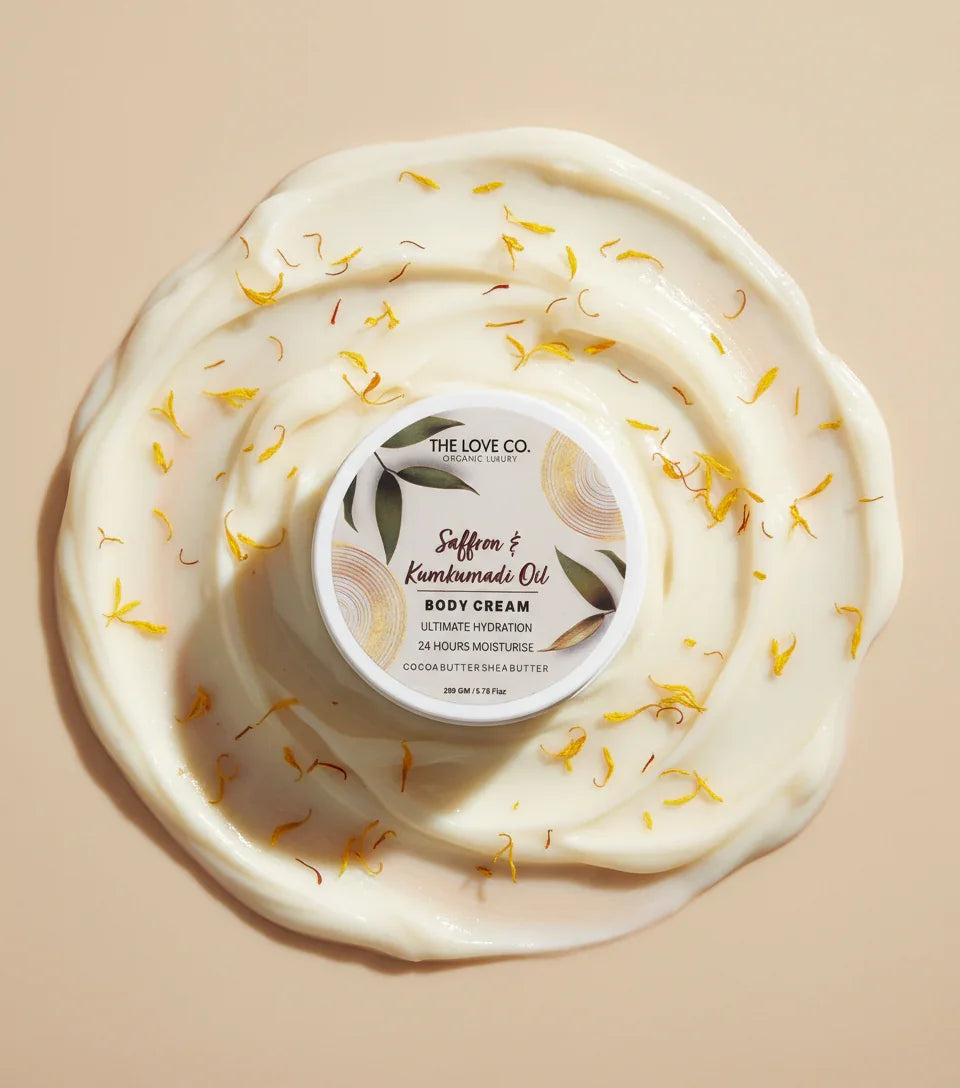 Saffron & Kumkumadi Oil Body Cream - The Love Co