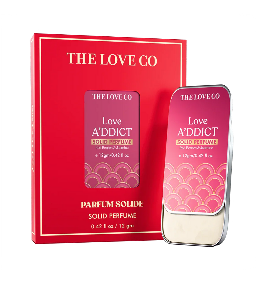Love A'ddict Solid Perfume — front of bottle, fragrance-led body care