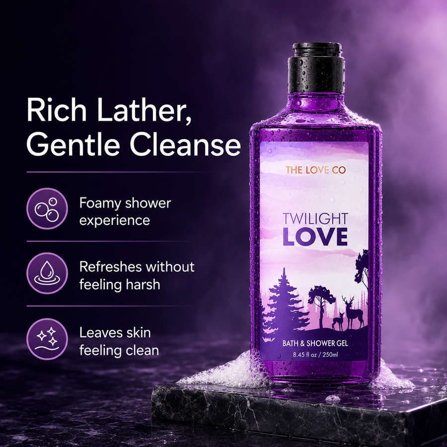 Twilight Love Body Wash — Berry, Rose, Musk – view 5 | The Love Co