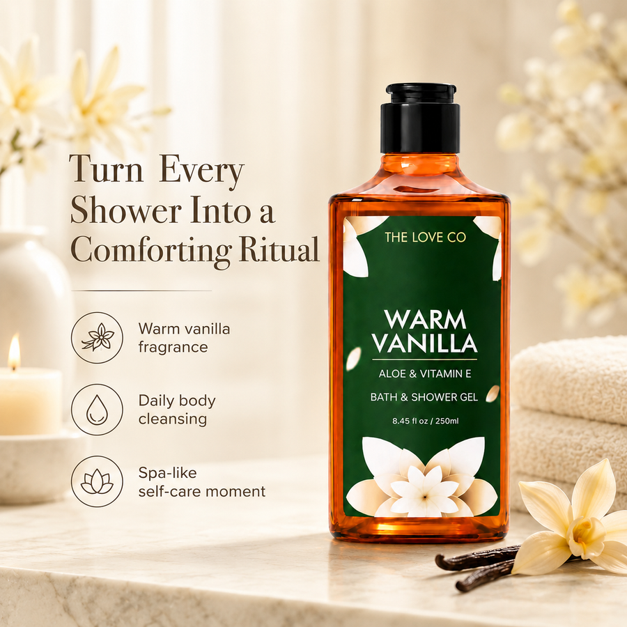 Warm Vanilla Body Wash — Caramel Vanilla Amber – view 5 | The Love Co