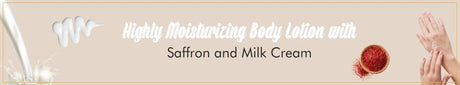 The love co | Highly Moisturizing Body Lotion with Saffron and Milk Cream