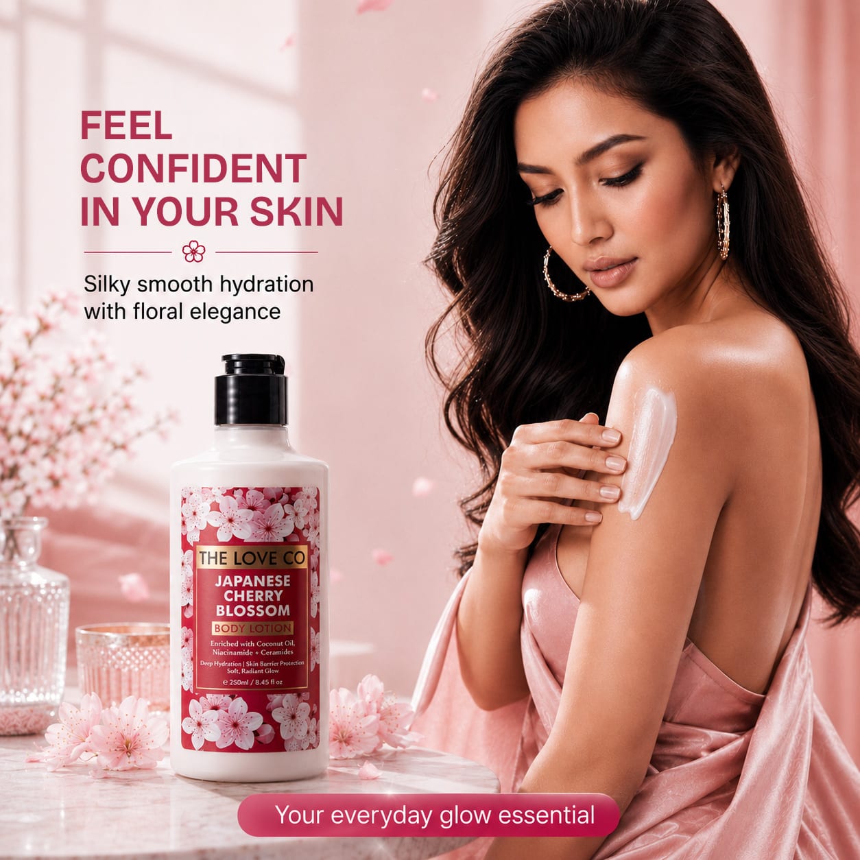 Japanese Cherry Blossom Body Lotion — 24hr Hydration | The Love Co