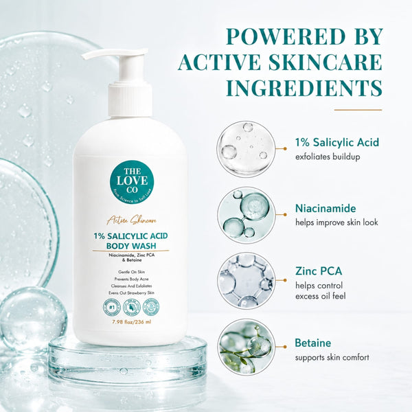 1% salicylic acid body wash