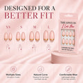 Nude Reverse French Almond Press-On Nails
