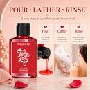Fall in Love Mini Shower Gel — Saffron Travel Size – view 3 | The Love Co