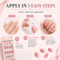 Pink Ombre Almond Press-On Nails