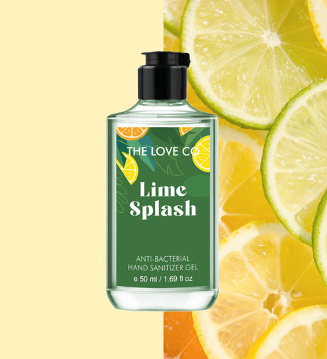 The love co lime splash hand sanitizer