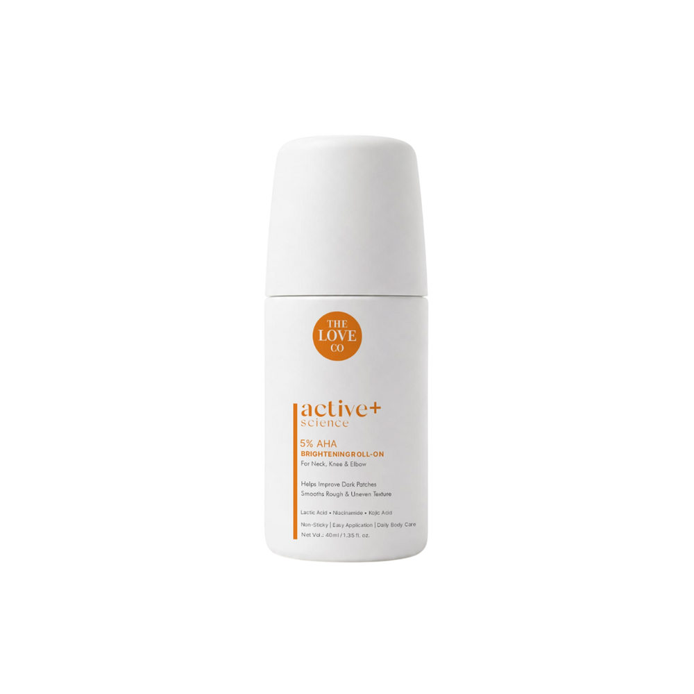 5% AHA Brightening Roll-On — 5% AHA roll-on for dark patches on neck, knees and elbows