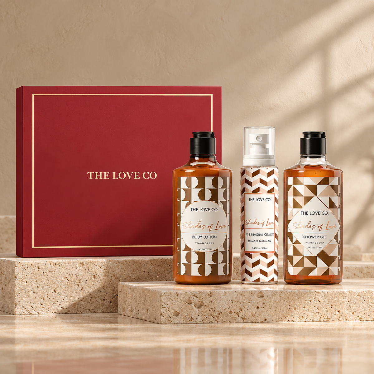 Shades of Love Body Essentials Trio Gift Set