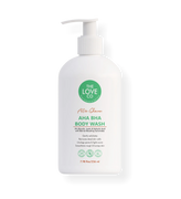 AHA BHA Body Wash 236ml — glycolic acid and lactic acid exfoliating body wash India — The Love Co