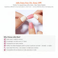 Glitter Pink Gold Tip Nails